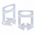 Tiled Up Tile Levelling Clips 100 Pack – 2mm Tile Spacers for Floors & Walls
