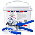 Tiled Up Tile Levelling System with Plier, 400 Clips &amp; 200 Reusable Wedges